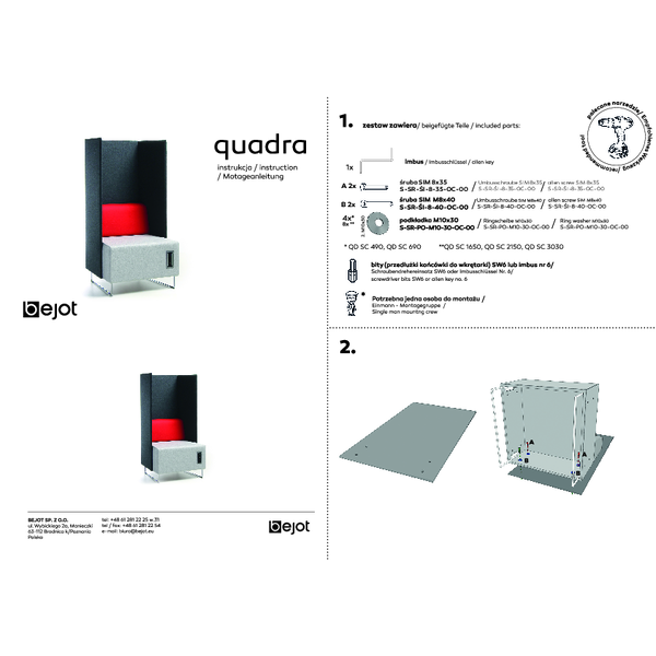 quadra scianki - instrukcja montażu